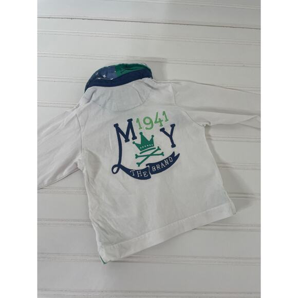 Janie and Jack 1/4 Zip Sweatshirt Romper Hat Tee Boys Bundle Size 3-6 Months - Picture 6 of 8